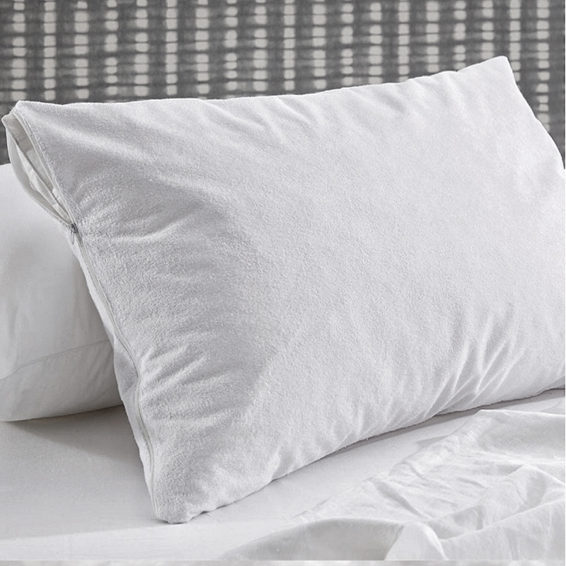 Водонепроницаемая махровая полотенцезащитная подушка для гостиниц из поликоттона 50/50