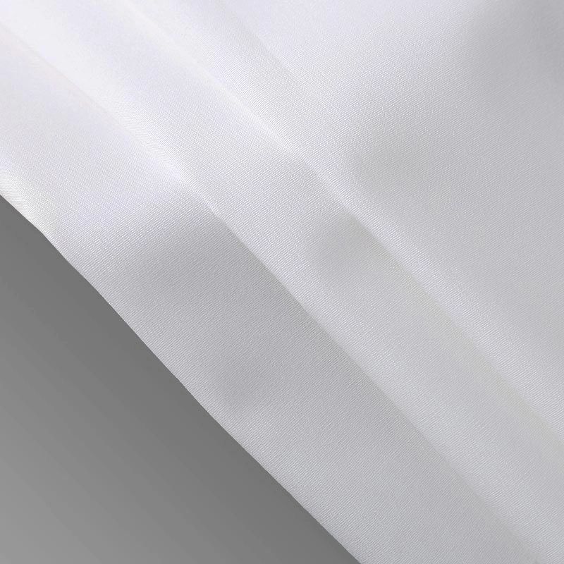 Белая текстильная ткань из 50 хлопка и 50 полиэстера полотняного переплетения 200T для гостиниц