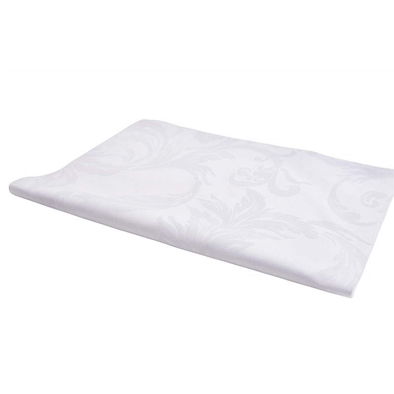 Хлопчатобумажная атласная жаккардовая ткань T300 белого цвета для постельного белья